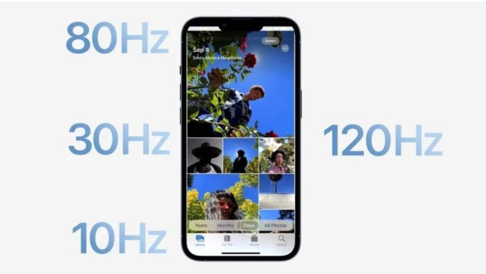 海拉尔苹果14维修分享iPhone 14有高刷吗 