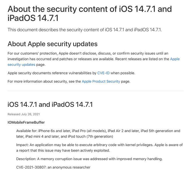 海拉尔苹果手机维修分享iOS 14.7.1 正式版更新内容及升级方法 